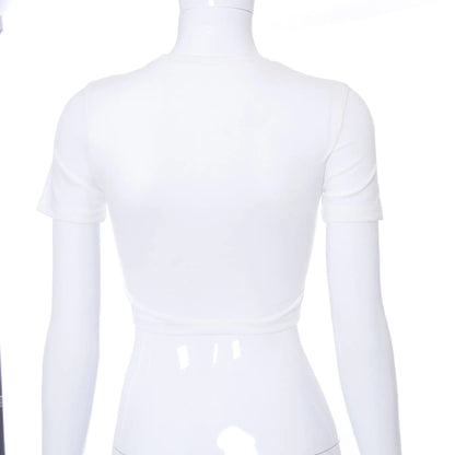 Daring Chain Cropped Tee