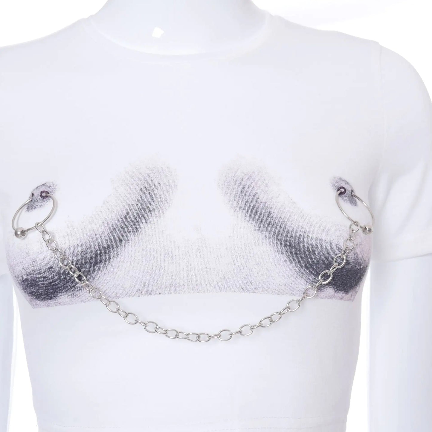 Daring Chain Cropped Tee