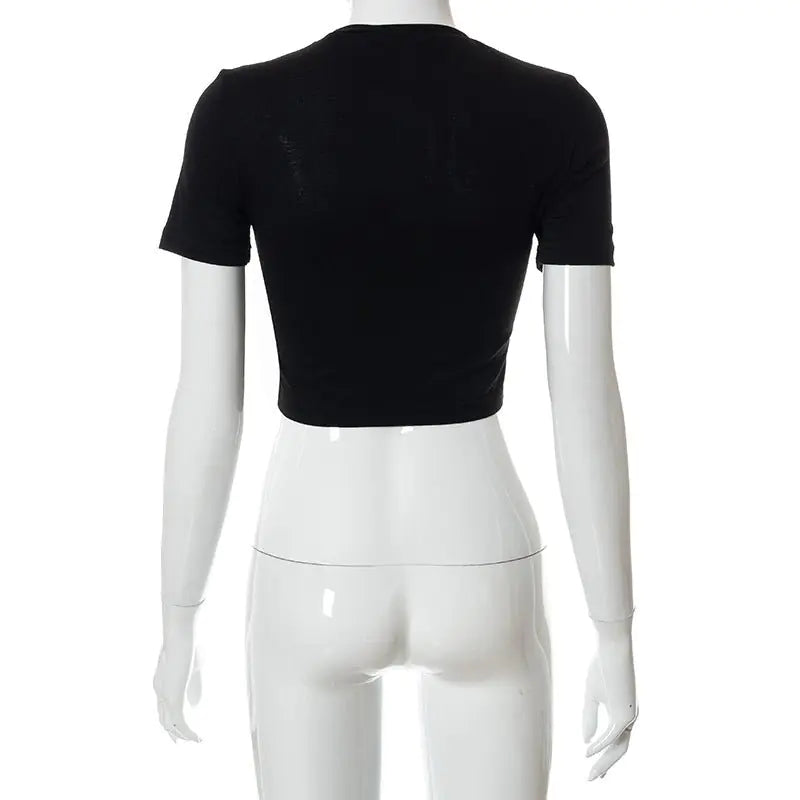 Daring Chain Cropped Tee