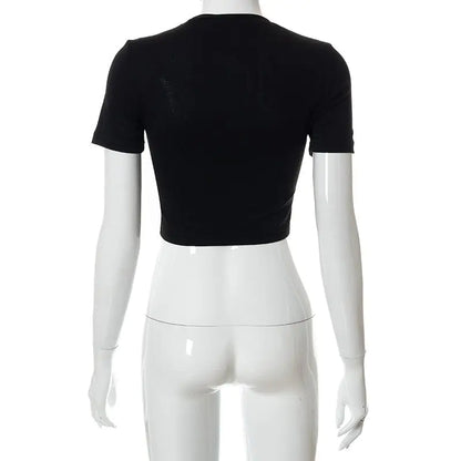 Daring Chain Cropped Tee